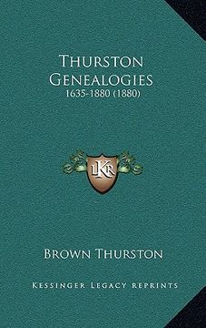 portada thurston genealogies: 1635-1880 (1880) (in English)