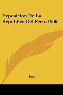 portada exposicion de la republica del peru (1906) (en Inglés)