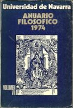 portada Anuario Filosofico 1974 Volumen vii