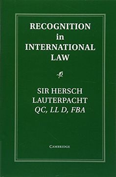 portada Recognition in International law (Grotius Classic Reprint Series) (in English)