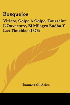 portada bosquejos: viriato, golpe a golpe, toussaint l'ouverture, el milagro budha y las tinieblas (1878) (en Inglés)