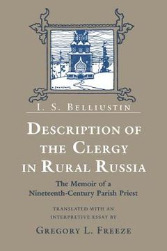 portada description of the clergy in rural russia (en Inglés)