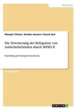 portada Die Erweiterung Der Befugnisse Von Aufsichtsbehorden Durch Mifid II (German Edition)
