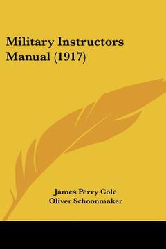 portada military instructors manual (1917) (en Inglés)
