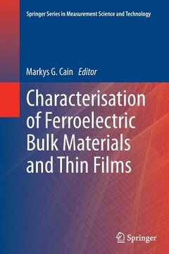 portada Characterisation of Ferroelectric Bulk Materials and Thin Films (en Inglés)