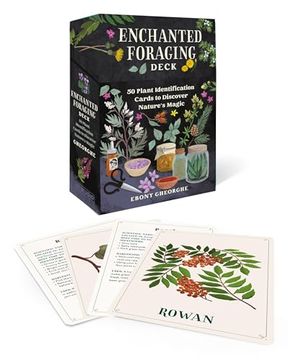 portada Enchanted Foraging Deck: 50 Plant Identification Cards to Discover Nature's Magic (en Inglés)