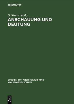 portada Anschauung Und Deutung: Willy Kurt Zum 80. Geburstag (en Alemán)