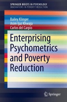 portada Enterprising Psychometrics and Poverty Reduction (SpringerBriefs in Psychology)