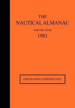 portada the nautical almanac 1981 - for training purposes only (in English)