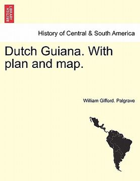 portada dutch guiana. with plan and map.