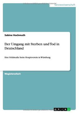 portada Der Umgang mit Sterben und Tod in Deutschland (German Edition)