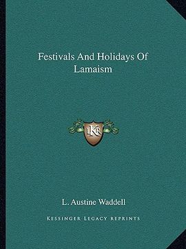 portada festivals and holidays of lamaism (in English)