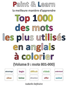 portada Top 1000 des mots les plus utilisés en anglais (Volume 9 : mots 801-900)