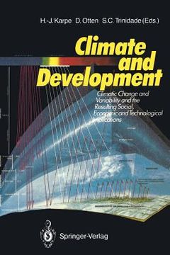 portada climate and development: climate change and variability and the resulting social, economic and technological implications (en Inglés)