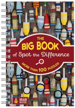 portada The big Book of Spot the Difference: 100+ Picture Puzzles for Adults - Includes Spiral Bound (in English)