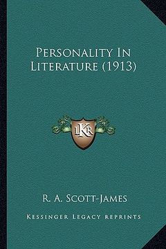 portada personality in literature (1913) (in English)
