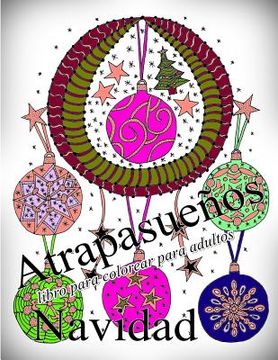 portada Atrapasueños Navidad: libro para colorear para adultos