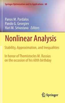 portada nonlinear analysis: stability, approximation, and inequalities (en Inglés)