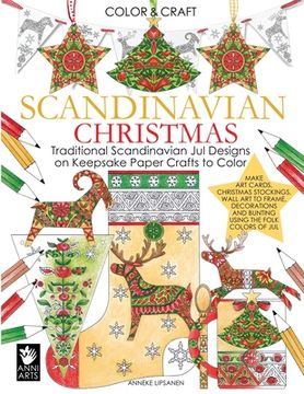 portada Scandinavian Christmas: Traditional Scandinavian Jul Designs on Keepsake Paper Crafts to Color 