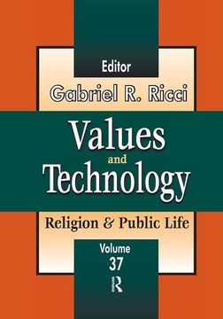 portada Values and Technology: Religion and Public Life (en Inglés)