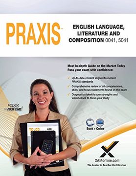 portada Praxis English Language, Literature and Composition 0041, 5041 Book and Online 