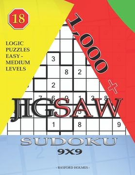portada 1,000 + sudoku jigsaw 9x9: Logic puzzles easy - medium levels (en Inglés)