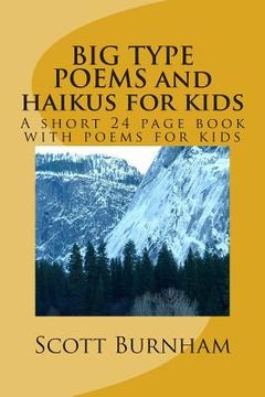 portada BIG TYPE POEMS and haikus for kids: A short 25 page book with poems for kids (in English)