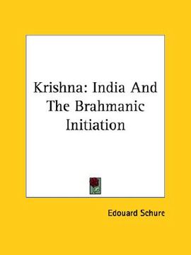 portada krishna: india and the brahmanic initiation (en Inglés)