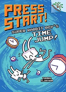 portada Super Rabbit Boy'S Time Jump! A Branches Book (Press Start! #9), Volume 8 (en Inglés)