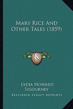 portada mary rice and other tales (1859)