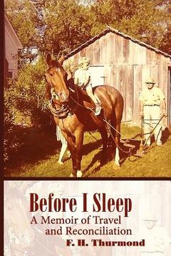 portada before i sleep: a memoir of travel and reconciliation (en Inglés)