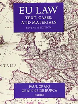 portada Eu Law: Text, Cases, and Materials (en Inglés)