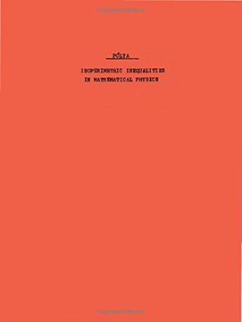 portada Isoperimetric Inequalities in Mathematical Physics (en Inglés)