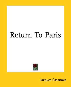 portada return to paris (en Inglés)