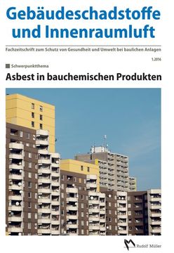 portada Gebäudeschadstoffe und Innenraumluft: Asbest in Bauchemischen Produkten (en Alemán)