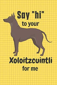 portada Say "Hi" to Your Xoloitzcuintli for me: For Xoloitzcuintli dog Fans 