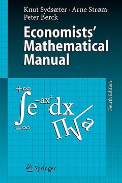 portada economists' mathematical manual (en Inglés)