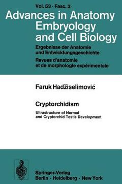 portada cryptorchidism: ultrastructure of normal and cryptorchid testis development (en Inglés)