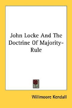 portada john locke and the doctrine of majority-rule (in English)