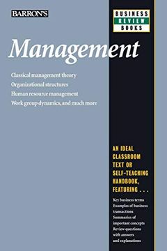 portada Management (Barron's Business Review Series) (en Inglés)