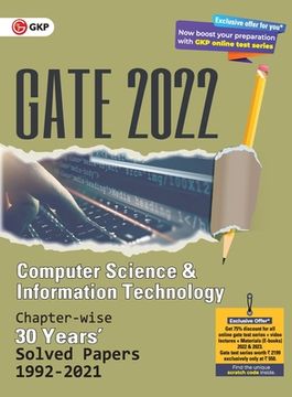 portada GATE 2022 Computer Science and Information Technology - 30 years Chapter wise Solved Papers (1992-2021). (en Inglés)