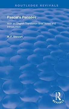 portada Pascal's Pensées: With an English Translation Brief Notes and Introduction (Routledge Revivals) (en Inglés)