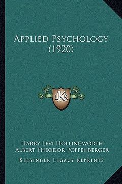portada applied psychology (1920) (en Inglés)