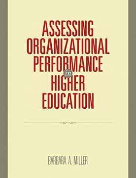 portada Assessing Organizational Performance in Higher Education (en Inglés)