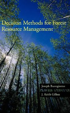 portada Decision Methods for Forest Resource Management (en Inglés)