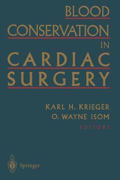 portada Blood Conservation in Cardiac Surgery (in English)