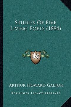 portada studies of five living poets (1884) (in English)