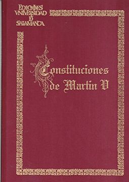 portada constitución de martín v. edición facsímil y transcripción
