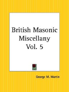 portada british masonic miscellany part 5 (in English)