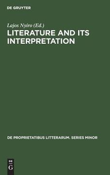 portada Literature and its Interpretation 